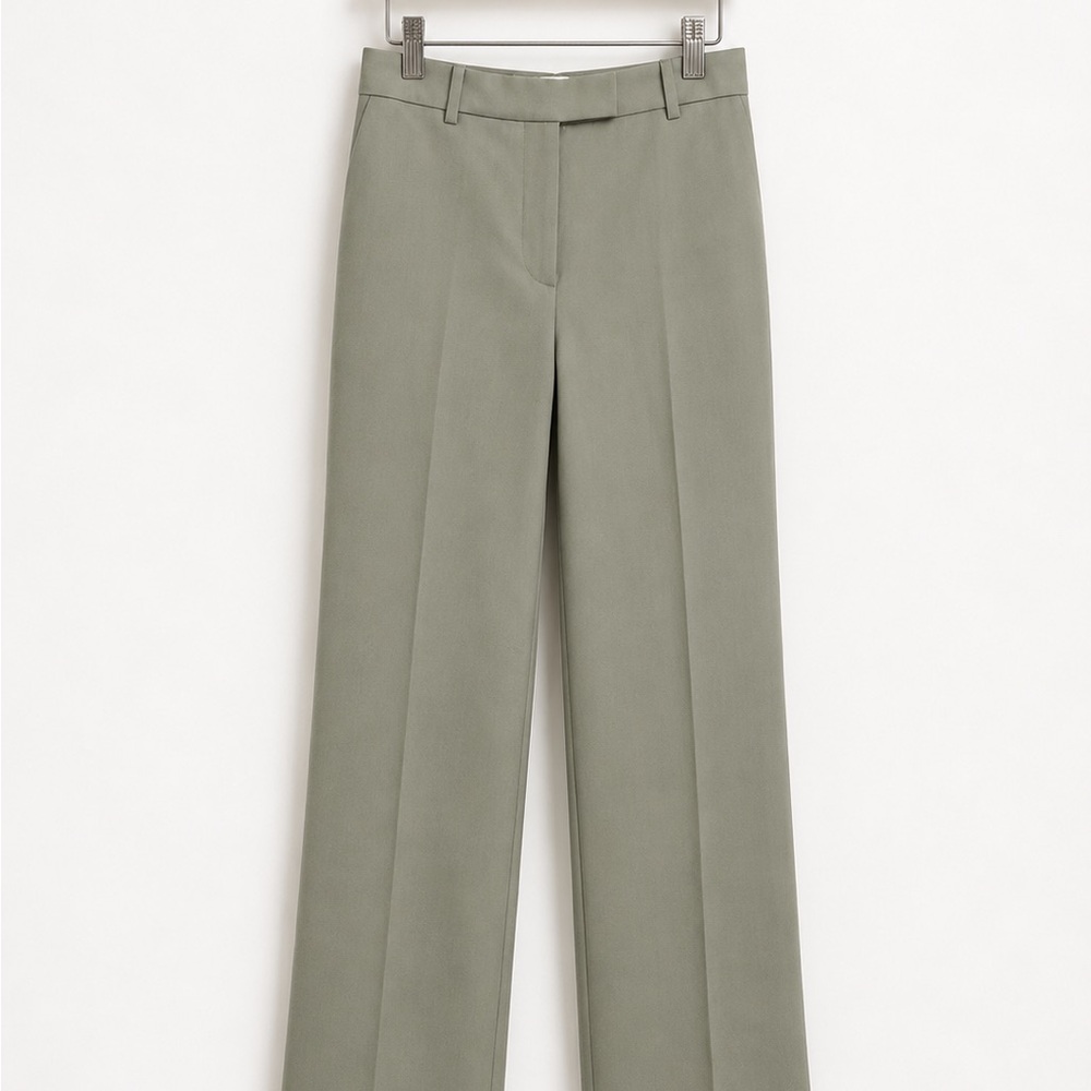 NWT Ann Taylor Olive Straight-Leg Trousers